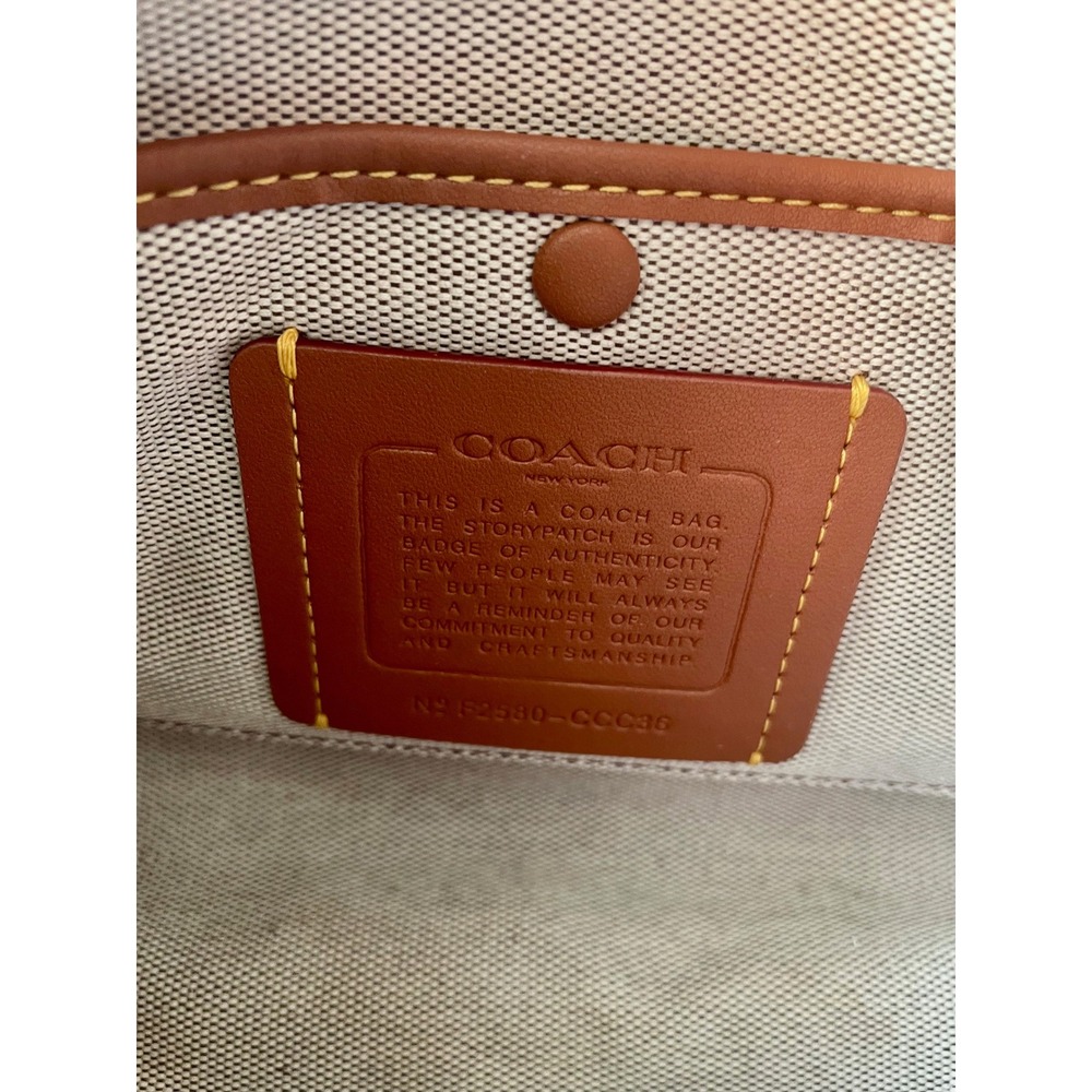 Coach Waverly Maple/Brass Crossbody - Picture 11 of 14
